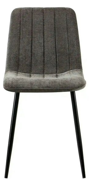 Scaun JET, gri inchis/negru, stofa clasica/metal, 44x54x88 cm
