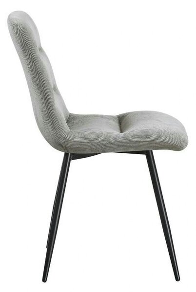 Scaun BOS, gri deschis/negru, stofa/metal, 61x51x84 cm
