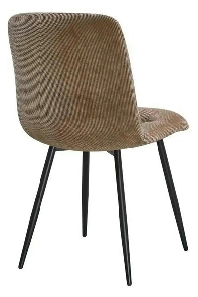 Scaun BOS, maro/negru, stofa/metal, 61x51x84 cm