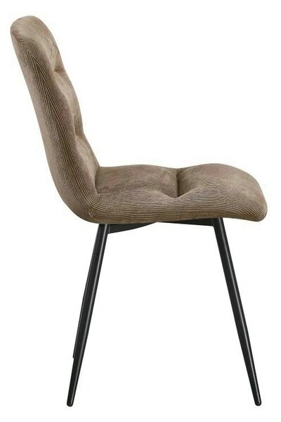Scaun BOS, maro/negru, stofa/metal, 61x51x84 cm