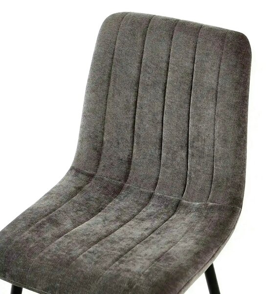 Scaun JET, gri inchis/negru, stofa clasica/metal, 44x54x88 cm