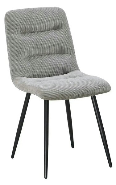 Scaun BOS, gri deschis/negru, stofa/metal, 61x51x84 cm