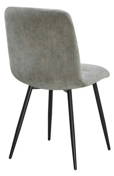 Scaun BOS, gri deschis/negru, stofa/metal, 61x51x84 cm