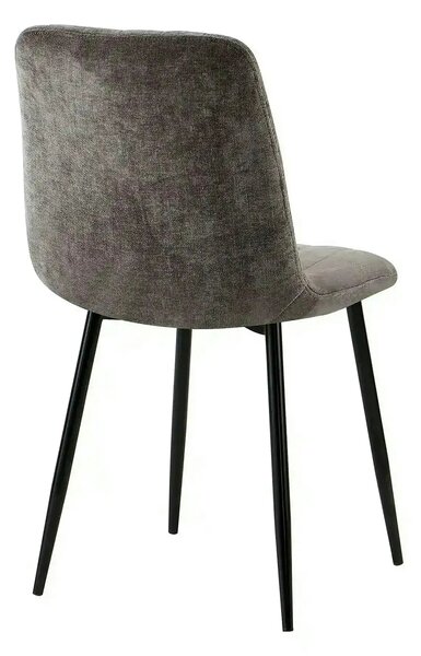 Scaun JET, gri inchis/negru, stofa clasica/metal, 44x54x88 cm