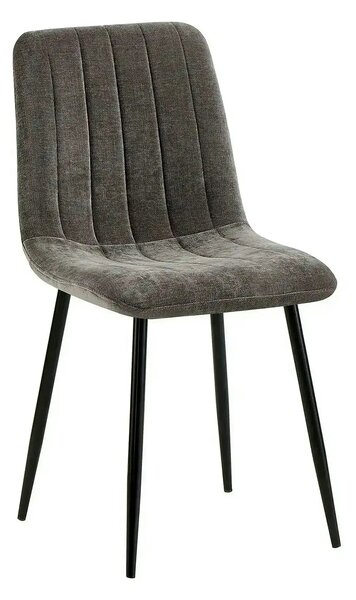 Scaun JET, gri inchis/negru, stofa clasica/metal, 44x54x88 cm