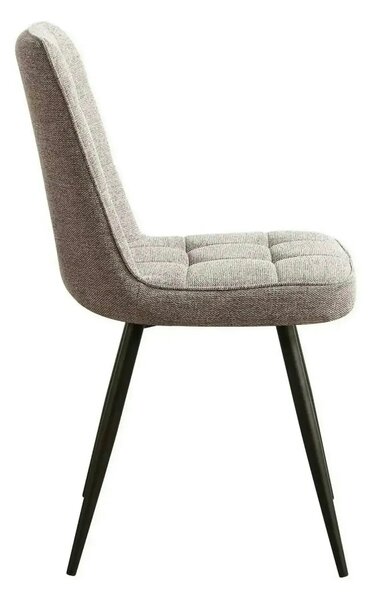 Scaun SUN, bej inchis/negru, stofa clasica/metal, 46x56x86 cm