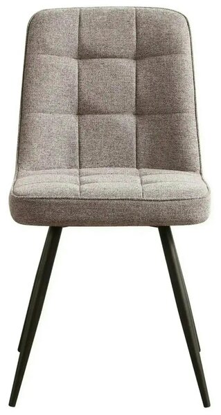 Scaun SUN, bej inchis/negru, stofa clasica/metal, 46x56x86 cm