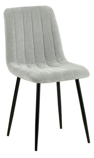 Scaun JET, gri deschis/negru, stofa clasica/metal, 44x54x88 cm