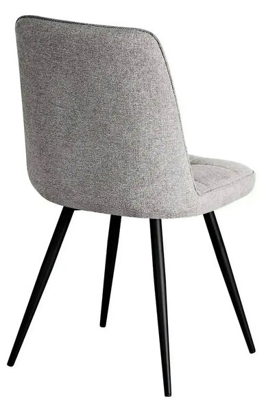 Scaun SUN, gri deschis/negru, stofa clasica/metal, 46x56x86 cm