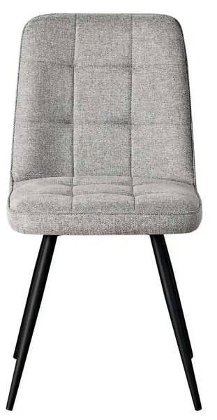 Scaun SUN, gri deschis/negru, stofa clasica/metal, 46x56x86 cm