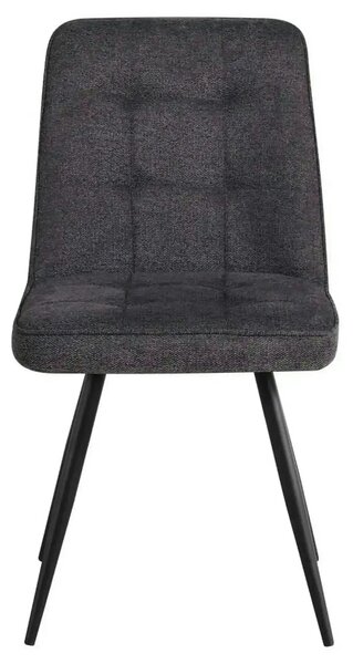 Scaun SUN, gri inchis/negru, stofa clasica/metal, 46x56x86 cm