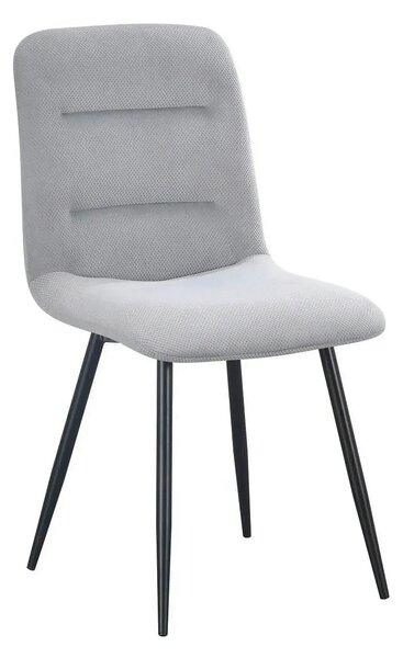 Scaun BOS, gri/negru, stofa/metal, 61x51x84 cm