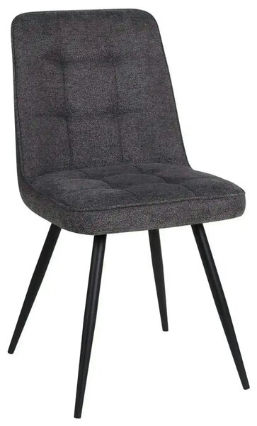 Scaun SUN, gri inchis/negru, stofa clasica/metal, 46x56x86 cm