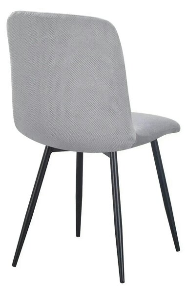 Scaun BOS, gri/negru, stofa/metal, 61x51x84 cm