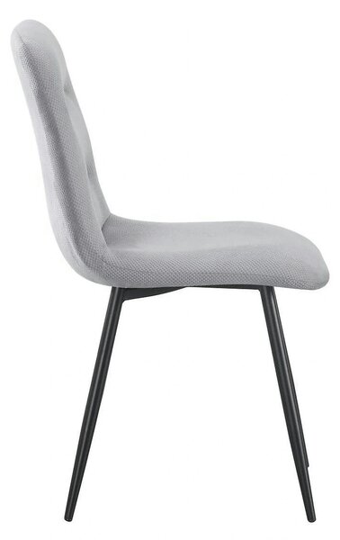 Scaun BOS, gri/negru, stofa/metal, 61x51x84 cm