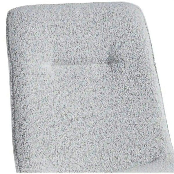 Scaun DOT, gri deschis/negru, stofa buclata/metal, 45x57x89 cm