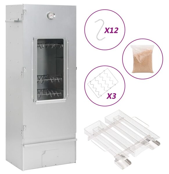 Afumătoare cuptor/grătar, generator fum rece, oțel galvanizat