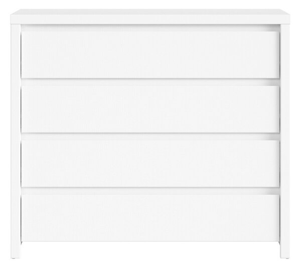 Comodă Nolroma 105, Alb, PAL laminat, 92x105x41cm, 43 kg