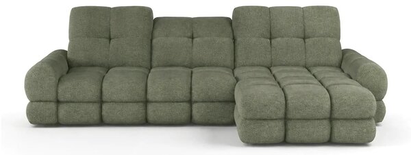 Coltar extensibil confortabil TOLLO MINI, sezlong dreapta, stofa catif