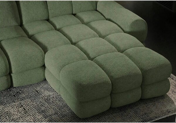 Coltar extensibil confortabil TOLLO MINI, sezlong dreapta, stofa catif