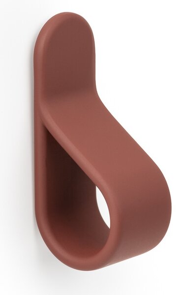 Buton pentru mobila Belt, finisaj rosu volcano, 63.5x22 mm