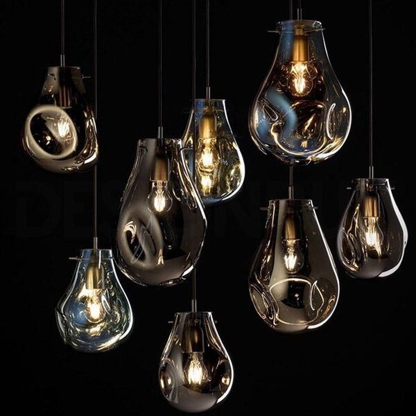 Lampa DE TAVAN SUSPENDABILA din sticla APP328-1CP Amber