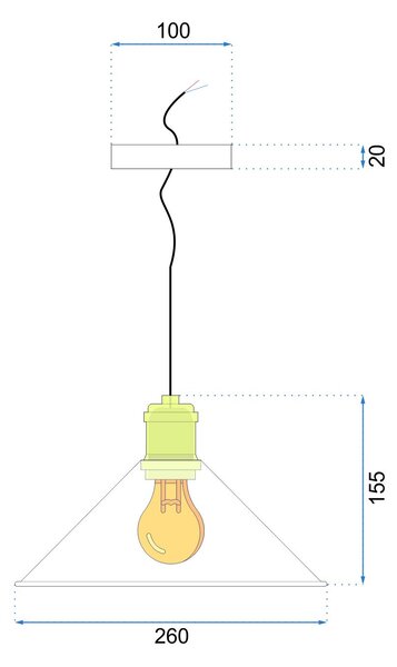 LAMPA DE TAVAN SUSPENDABILA PORTO BLACK
