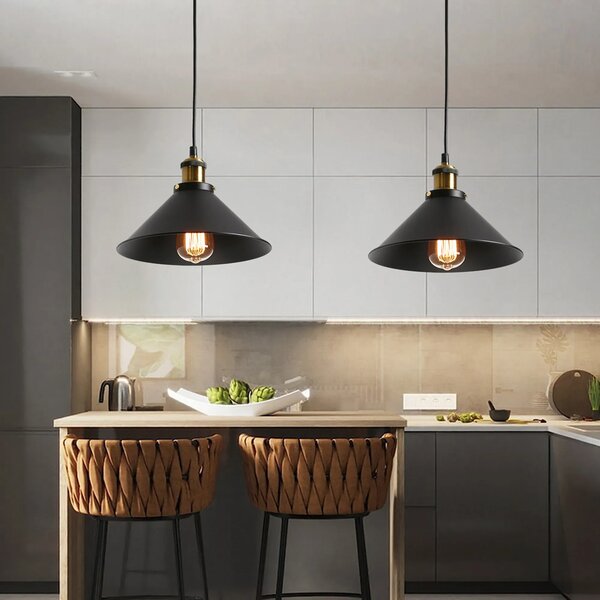 LAMPA DE TAVAN SUSPENDABILA PORTO BLACK