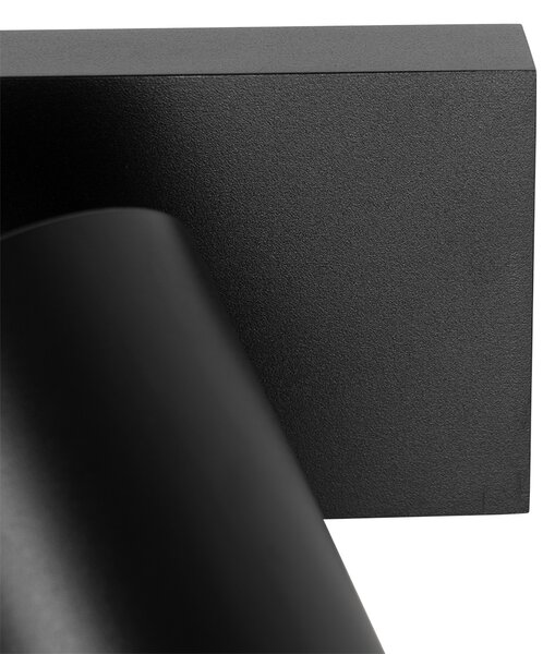 Spot modern de plafon negru reglabil cu 2 lumini - Jeana Luxe
