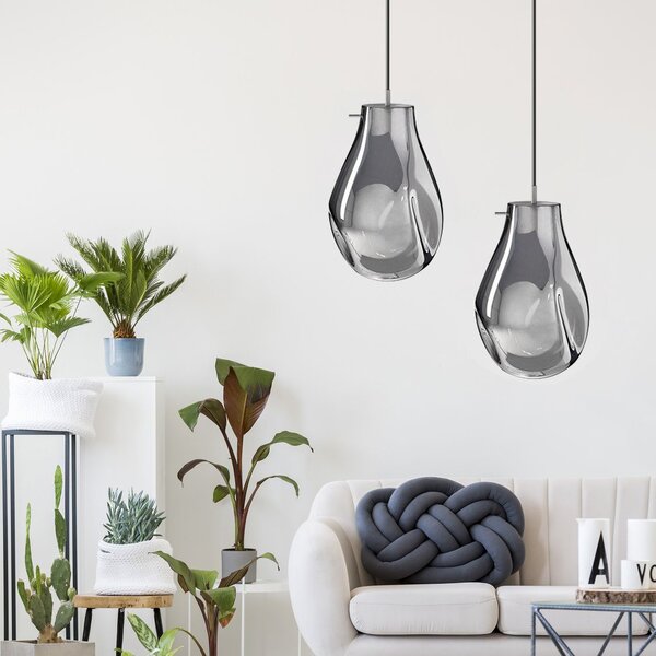 Lampa DE TAVAN SUSPENDABILA din sticla APP328-1CP Amber