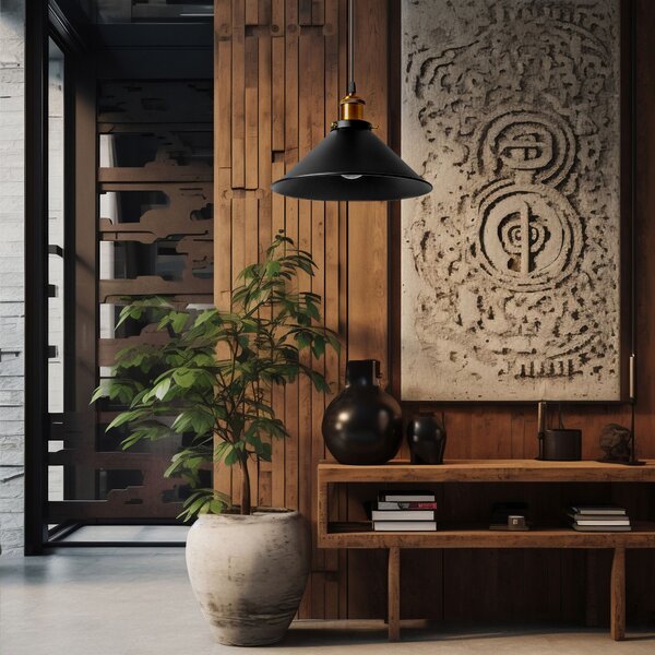 LAMPA DE TAVAN SUSPENDABILA PORTO BLACK