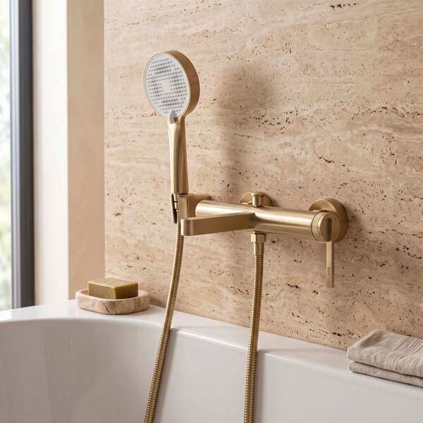 Baterie pentru cadă REA Grace Brush Gold