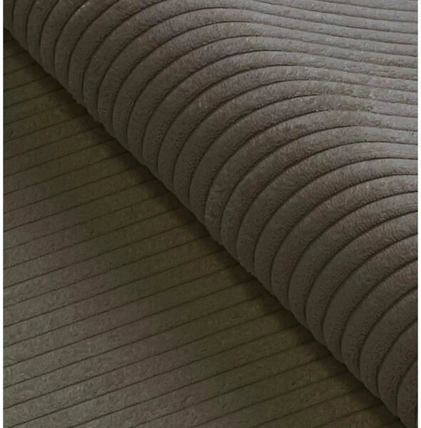Coltar BAGGIO, sezlong stanga, stofa catifelata cappuccino - Poso 03