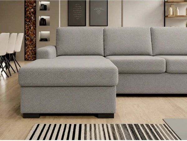 Coltar extensibil 160x200 VANILLA CORNER, sezlong stanga, stofa catife