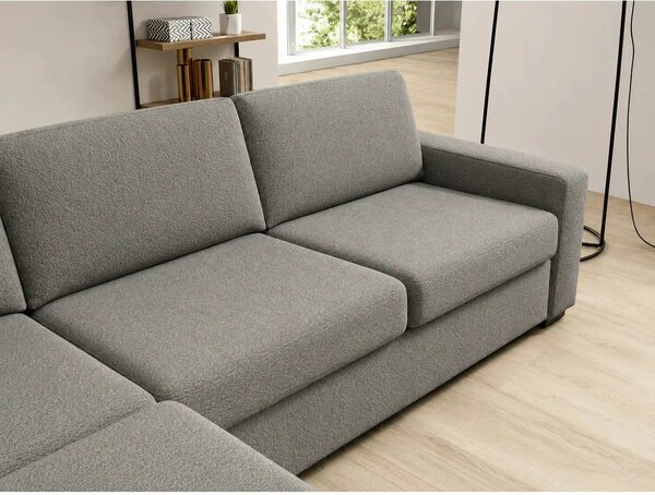 Coltar extensibil 160x200 VANILLA CORNER, sezlong stanga, stofa catife