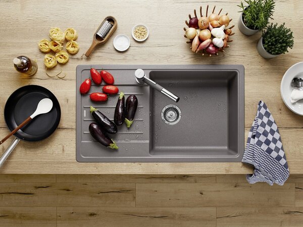 Blanco Legra 6 XL S, chiuvetă silgranit 860x500 mm, 1 cameră, negru, 526087