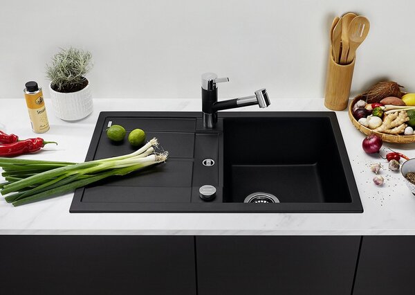 Blanco Metra 45 S, chiuveta silgranit 780x500x190 mm, 1 camera, maro deschis, BLA-517346