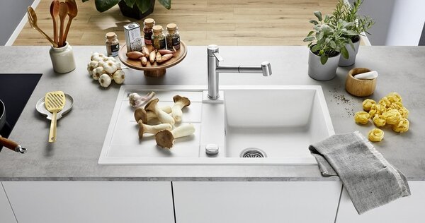 Blanco Metra 5 S, chiuveta silgranit 860x500x190 mm, 1 camera, maro deschis, BLA-517349