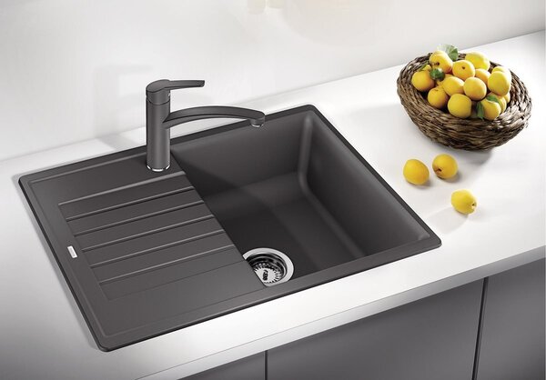 Blanco Zia 45 S Compact, chiuveta silgranit 680x500x190 mm, 1 camera, negru, BLA-526009