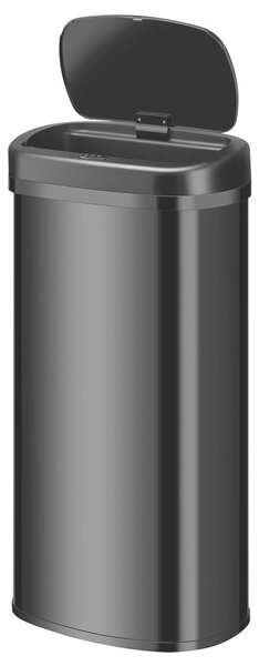 Juskys Coș de gunoi fără contact rectangular 70 L - negru