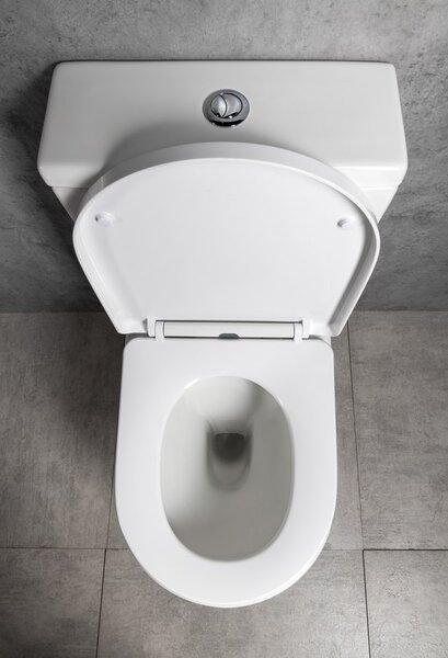 Bruckner Bruckner, vas combinat WC DARIO RIMLESS cu rezervor, deșeuri inferioare/spate, alb, 201.437.4