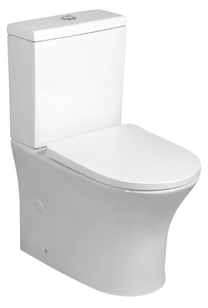 Bruckner Bruckner, bol LEON RIMLESS pentru WC combinat, deșeuri inferioare/spate, alb, 201.421.4