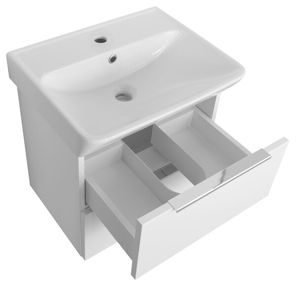 Bruckner Bruckner, dulap NEON cu chiuveta ceramica 50x41,5 cm, alb, 501.114.0