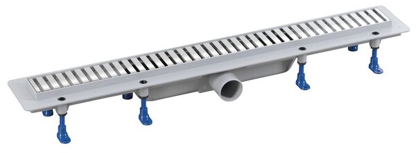 Bruckner Bruckner, Sifon de pardoseală cu grătar din oțel inoxidabil, L-710, DN50, 700.157.2