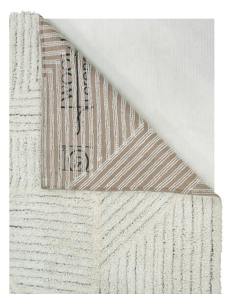Covor crem lavabil/țesut manual din lână 170x240 cm Almond Valley – Lorena Canals