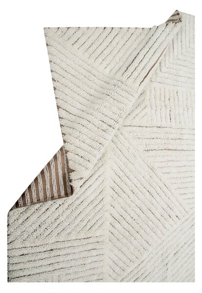 Covor crem lavabil/țesut manual din lână 170x240 cm Almond Valley – Lorena Canals