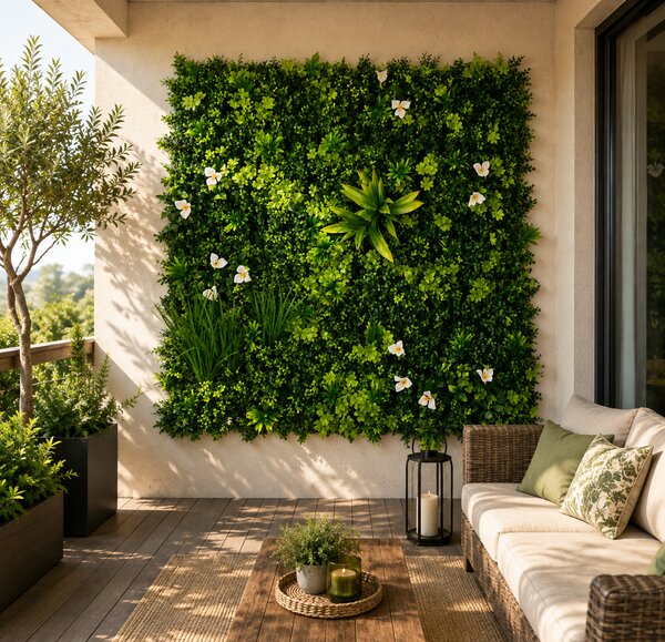 Panou Decorativ Verde Artificial B018 , 100x100 cm