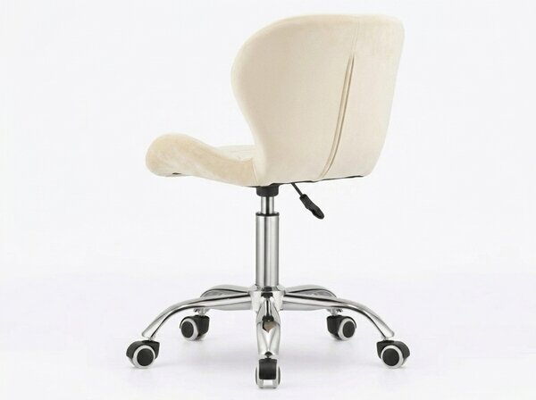 Scaun de birou AVOLA VELVET, crem deschis