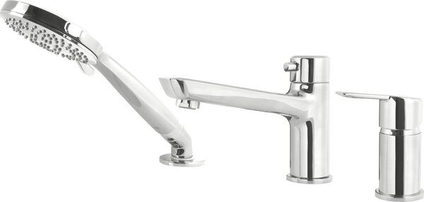 Deante Arnika, baterie baie cu 3 orificii, crom, BQA_013M