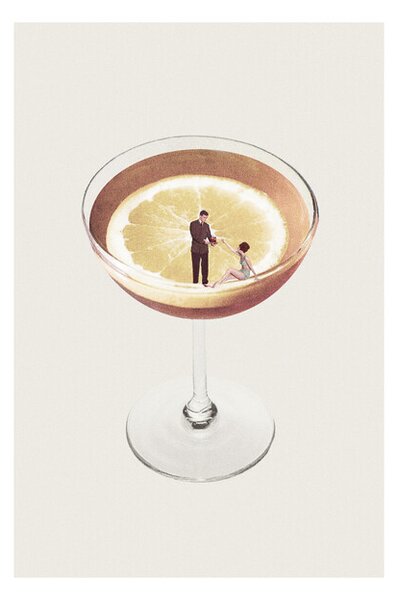 Imprimare de artă Maarten Léon - My drink needs a drink, (40 x 60 cm)